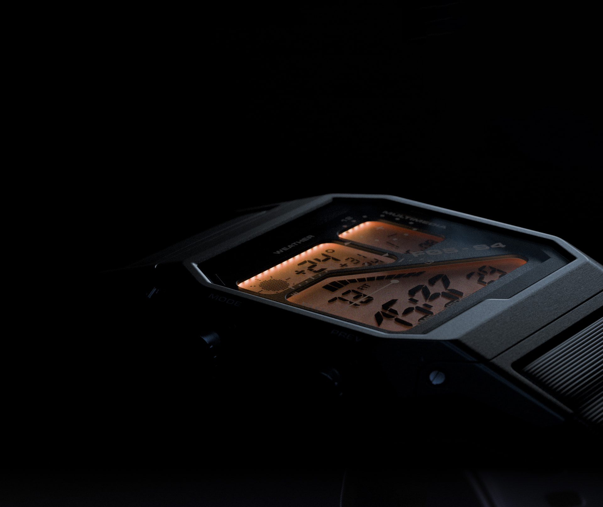 Detailed close-up fom the Kakūno F05-S4 display